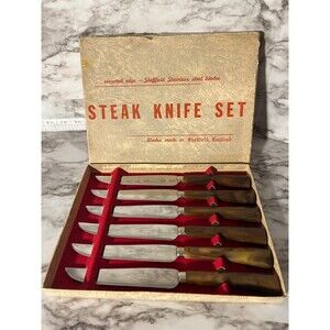 Sheffield Stainless Steel Sarrated Edge Knife Set